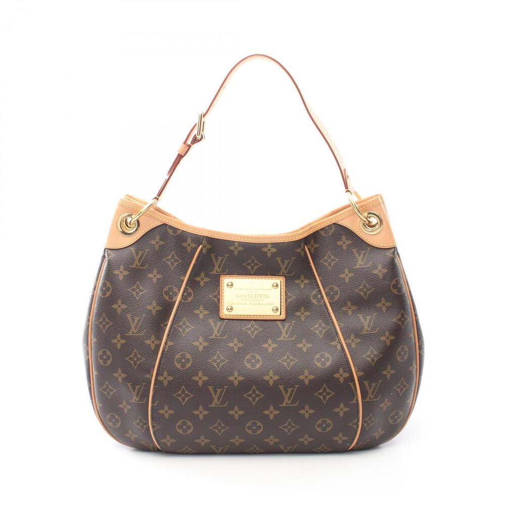 Louis Vuitton Galliera Shoulder Bag Canvas Leather Monogram Brown